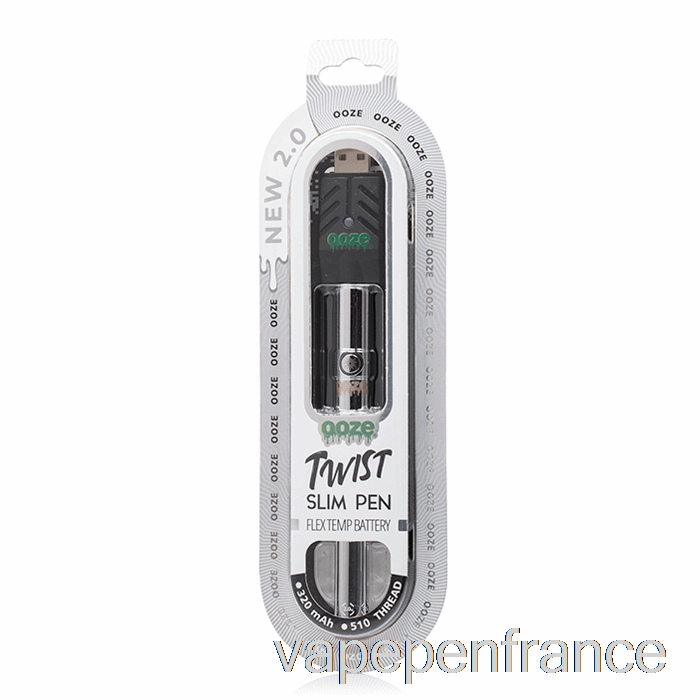 Ooze Slim Twist Pen 2.0 Flex Temp Batterie Stylo Vape Chrome Cosmique